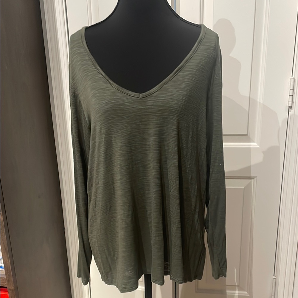 Old Navy Green Relaxed Long Sleeve Tunic (A)